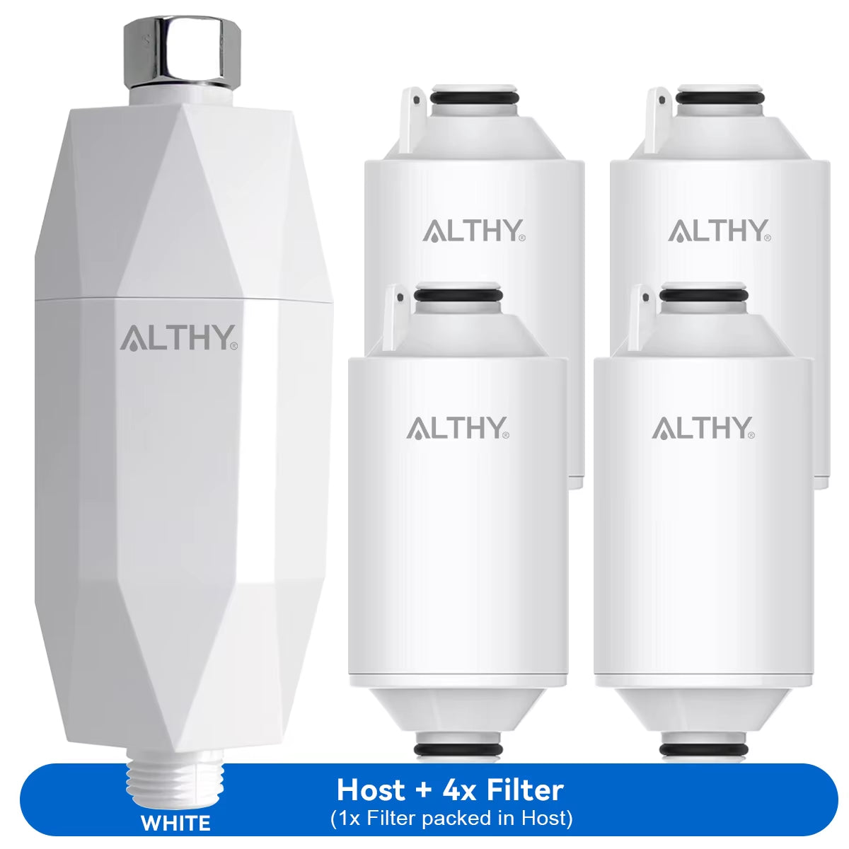 Vitamin C Revitalizing Shower Water Filter - Reduces Chlorine Heavy Metal - Improves Dry Itchy Skin, Hair Dandruff, Eczema