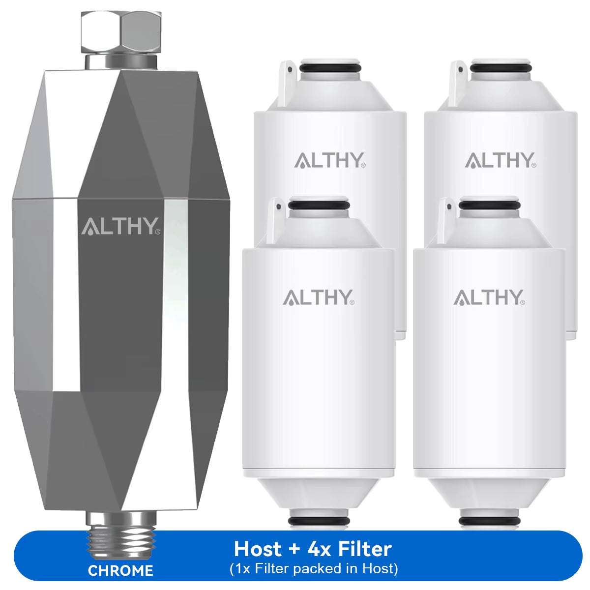 Vitamin C Revitalizing Shower Water Filter - Reduces Chlorine Heavy Metal - Improves Dry Itchy Skin, Hair Dandruff, Eczema